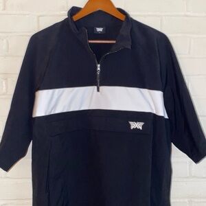 PXG golf pullover short sleeved black and white